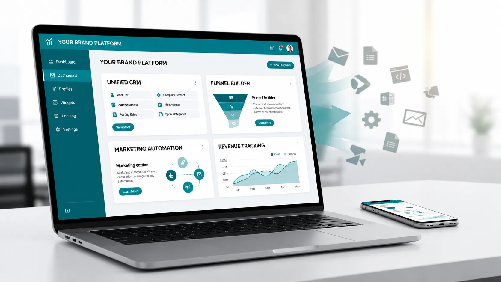 white label crm gohighlevel branding