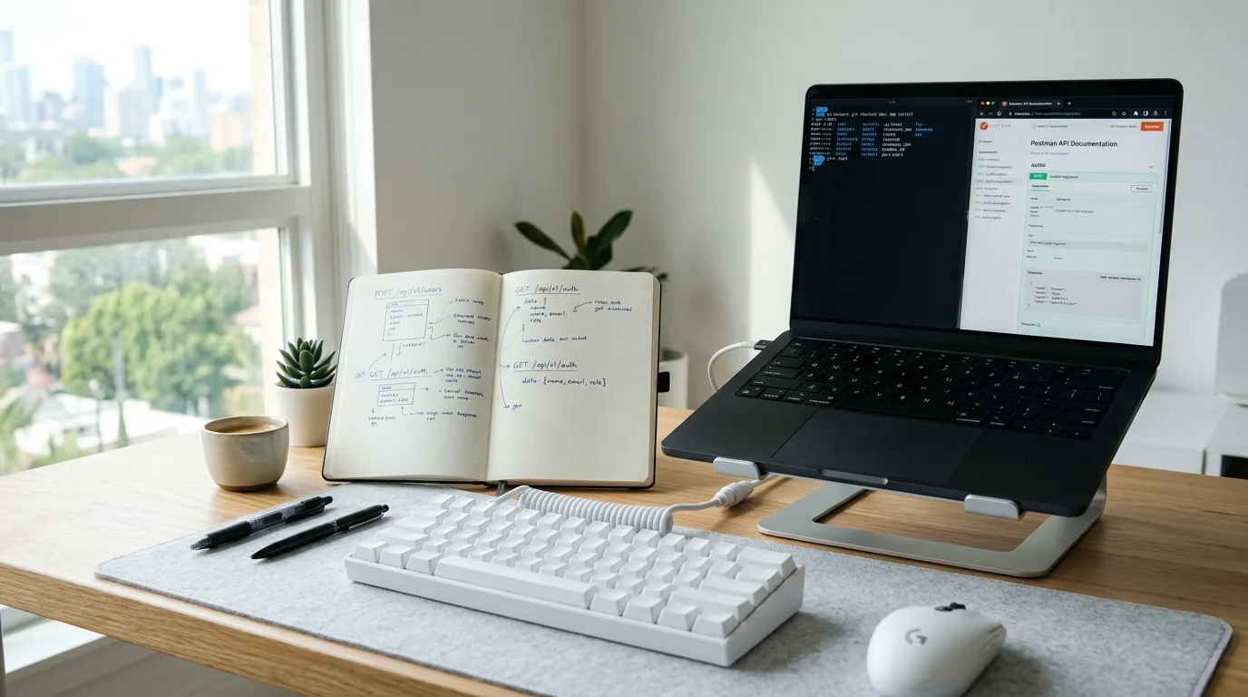Developer building an API integration