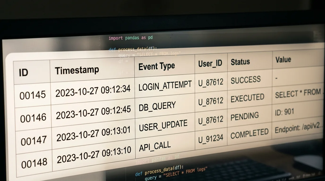 Web scraping data extraction on screen
